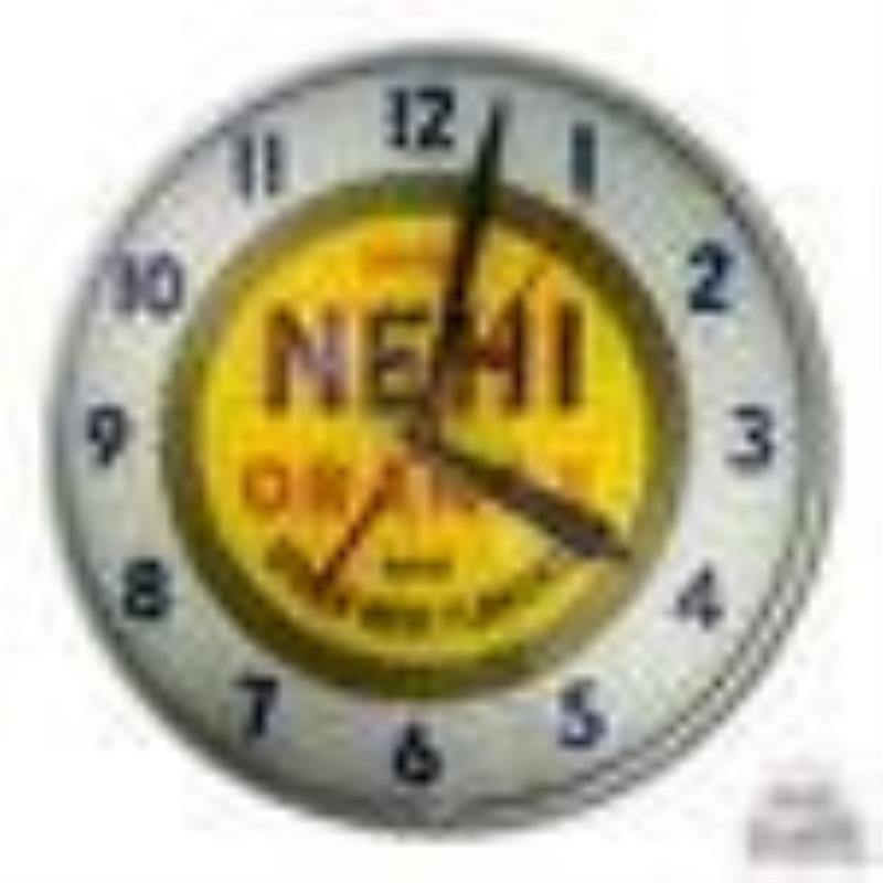 15" Drink Nehi Orange Lighted Advertising Clock