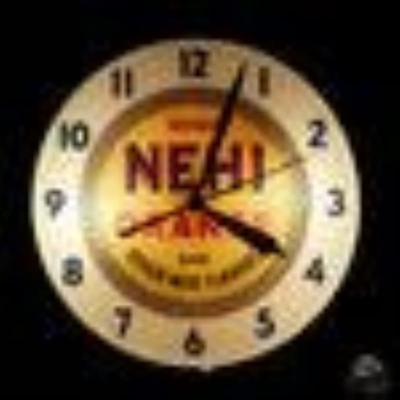 15" Drink Nehi Orange Lighted Advertising Clock