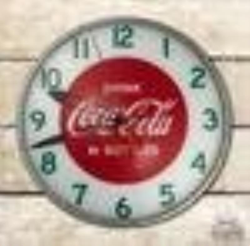 15" Drink Coca Cola in Bottles Lighted Advertising Clock
