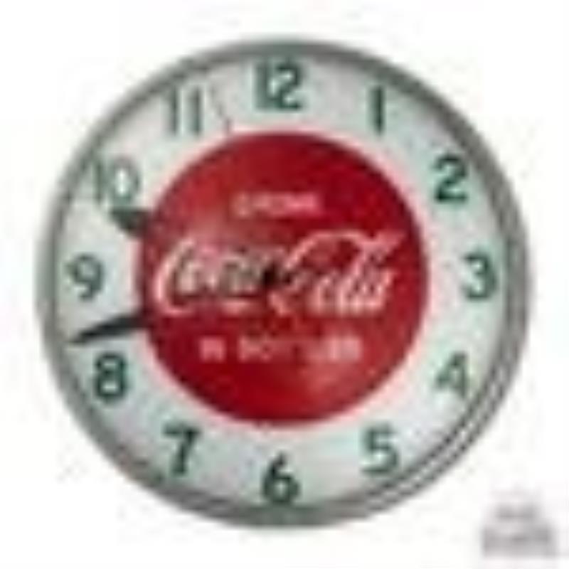 15" Drink Coca Cola in Bottles Lighted Advertising Clock