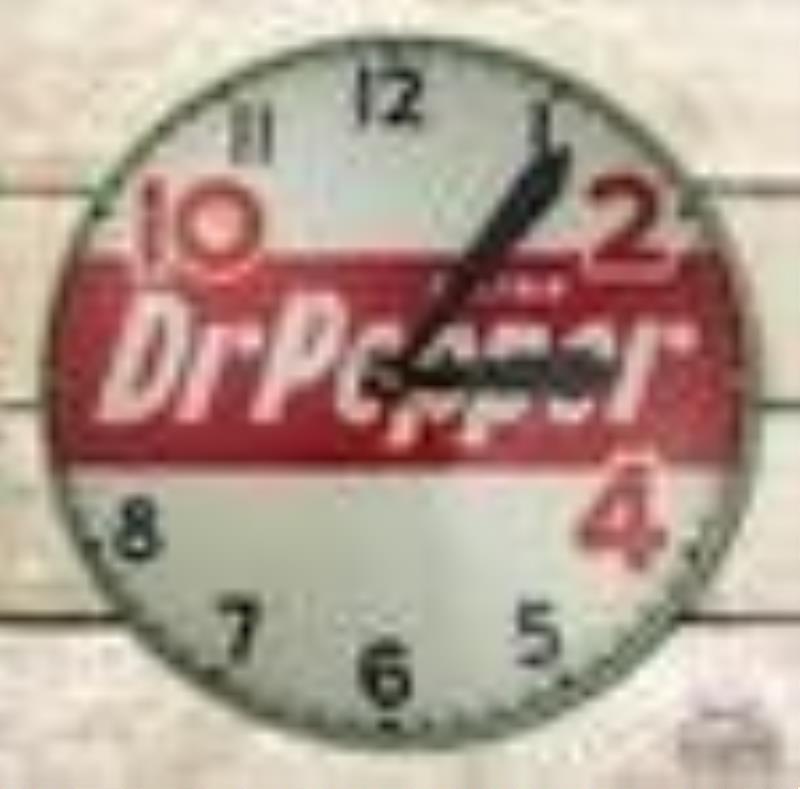 15" Dr. Pepper Lighted Advertising Clock
