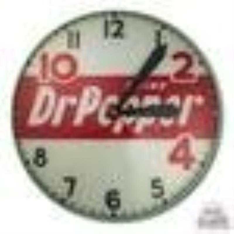 15" Dr. Pepper Lighted Advertising Clock