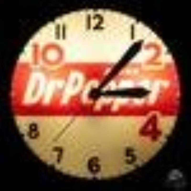 15" Dr. Pepper Lighted Advertising Clock