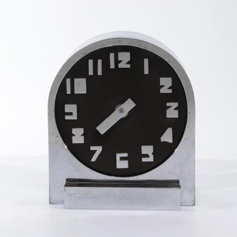 Art Deco Chrome Electric Clock