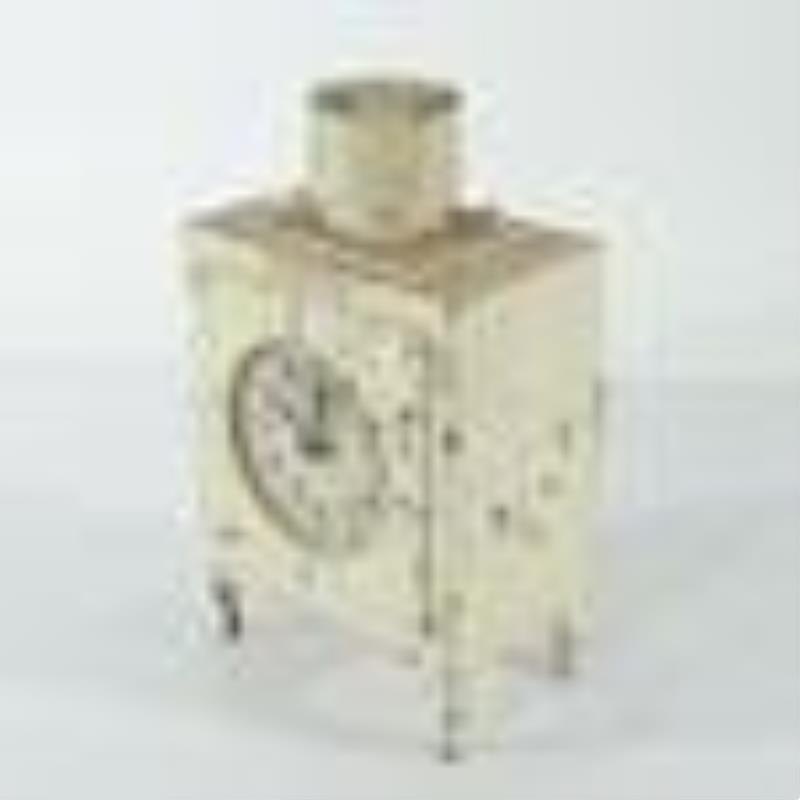 GE Refrigerator – White Painted Metal Clock