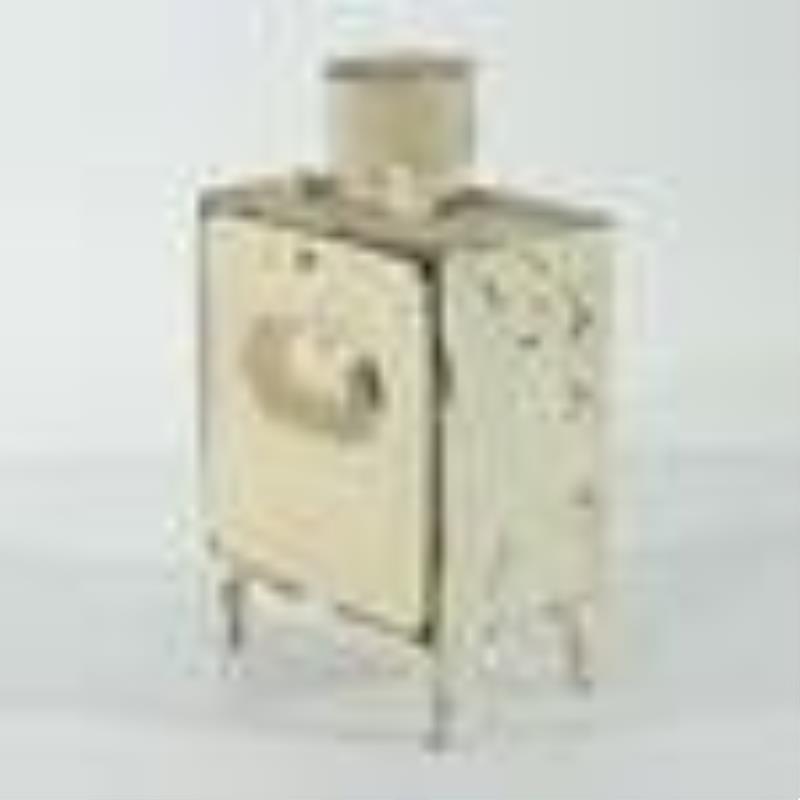 GE Refrigerator – White Painted Metal Clock
