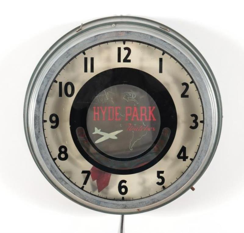 Hyde Park Watches Deco Display Clock, c.1930