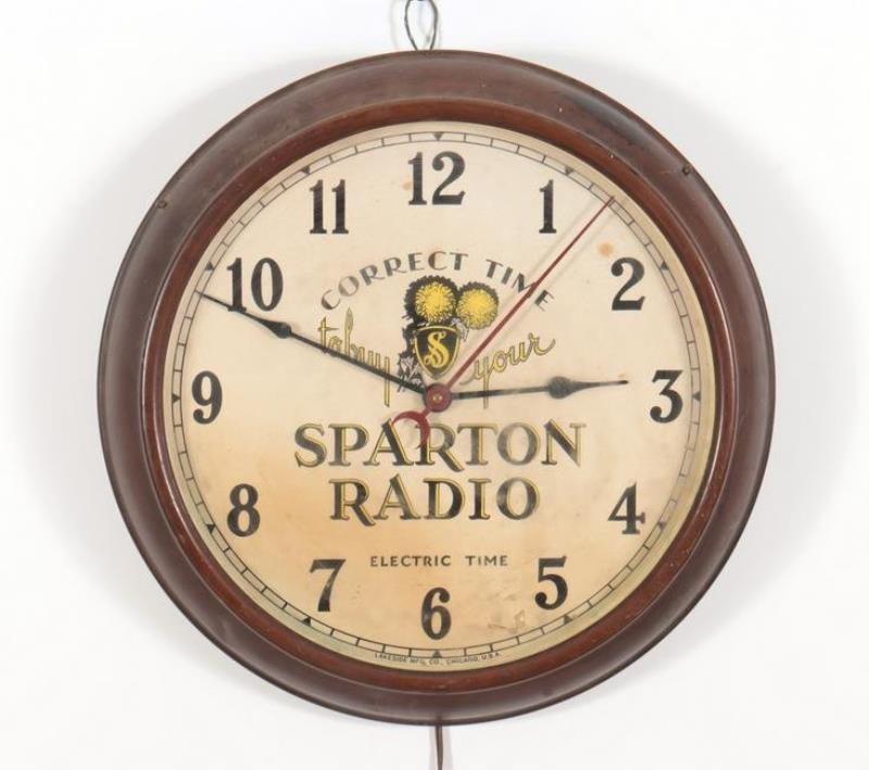 Spartan Radio Display Clock, c.1930