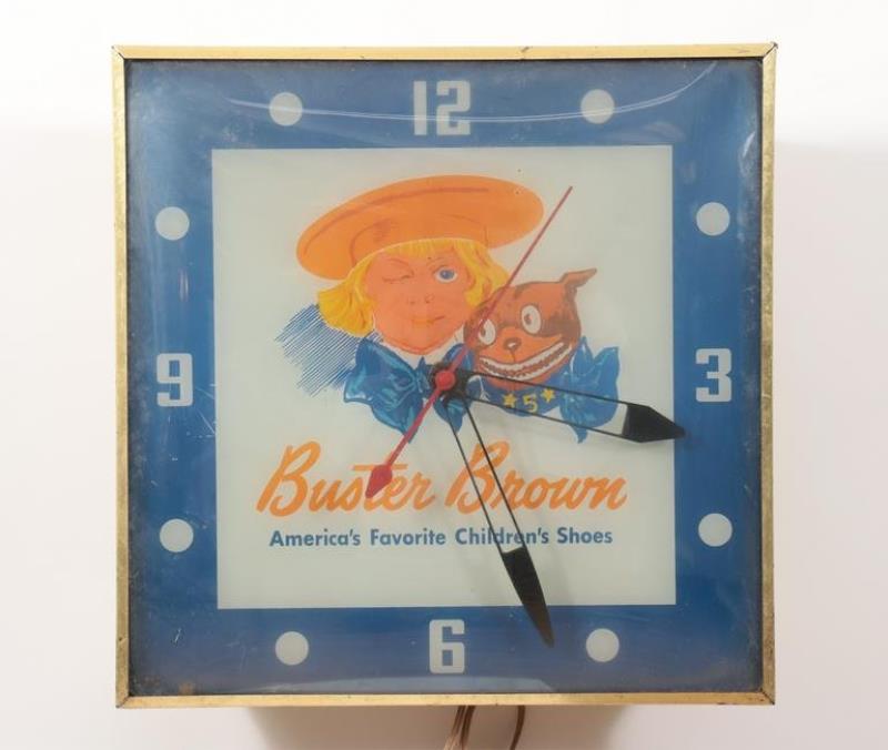 Buster Brown Display Clock