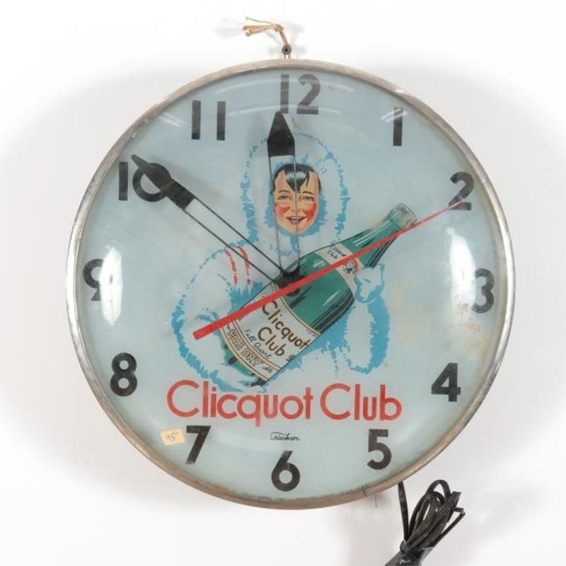 Clicquot Club Telechron Display Clock