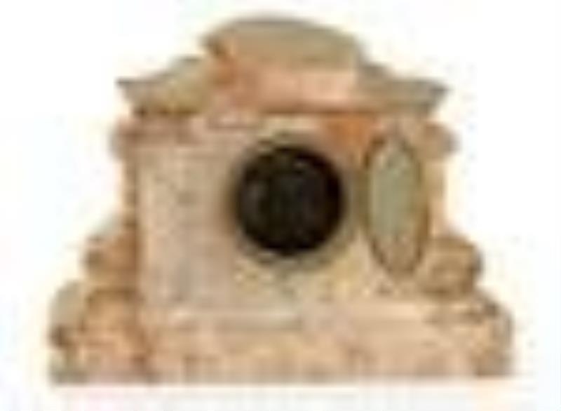 A Japy Freres Onyx Mantle Clock