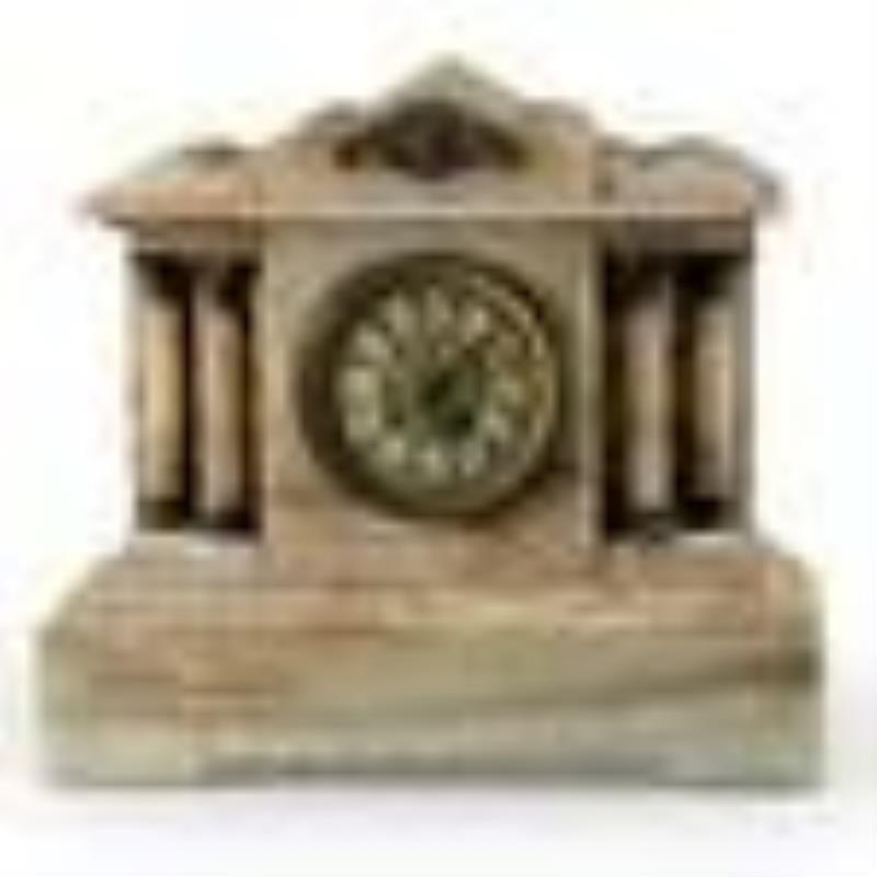 A French Japy Freres Victorian Onyx Mantle Clock