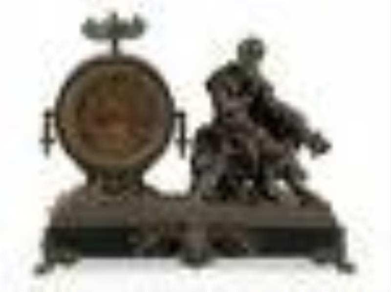 An Ansonia Shakespeare Figural Clock