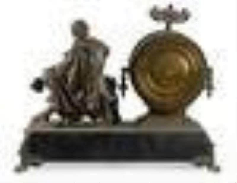 An Ansonia Shakespeare Figural Clock