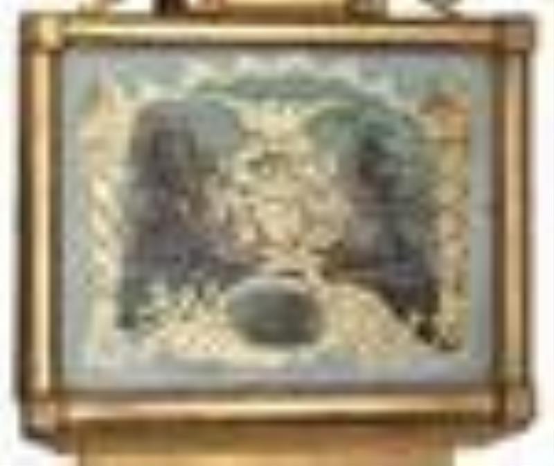 An American Gilt and Paint Decorated Banjo clock