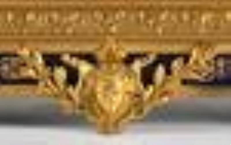 An L. Martie et Cie Sevres Style Ormolu and Polychrome Porcelain Clock