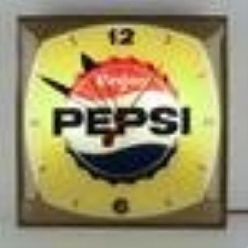 Pepsi-Cola Lighted Clock