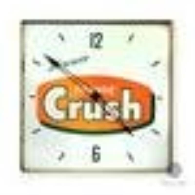 Orange Crush Lighted Clock