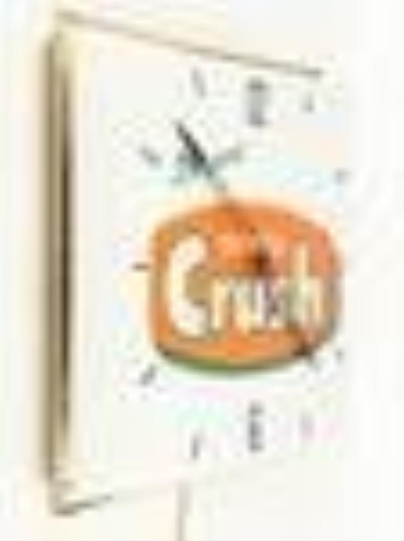 Orange Crush Lighted Clock