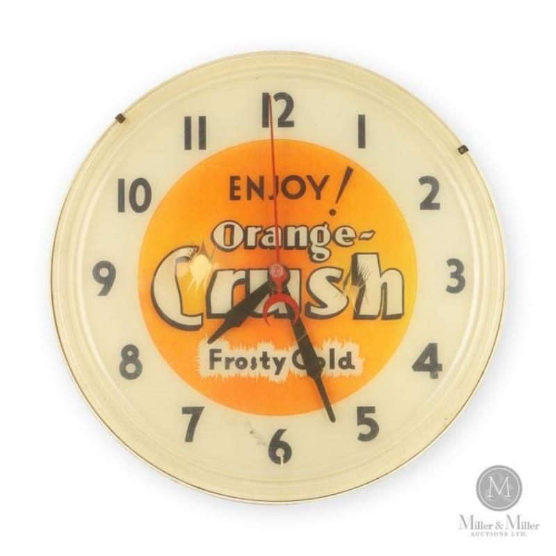 Orange Crush "Frosty Cold" Lighted Clock