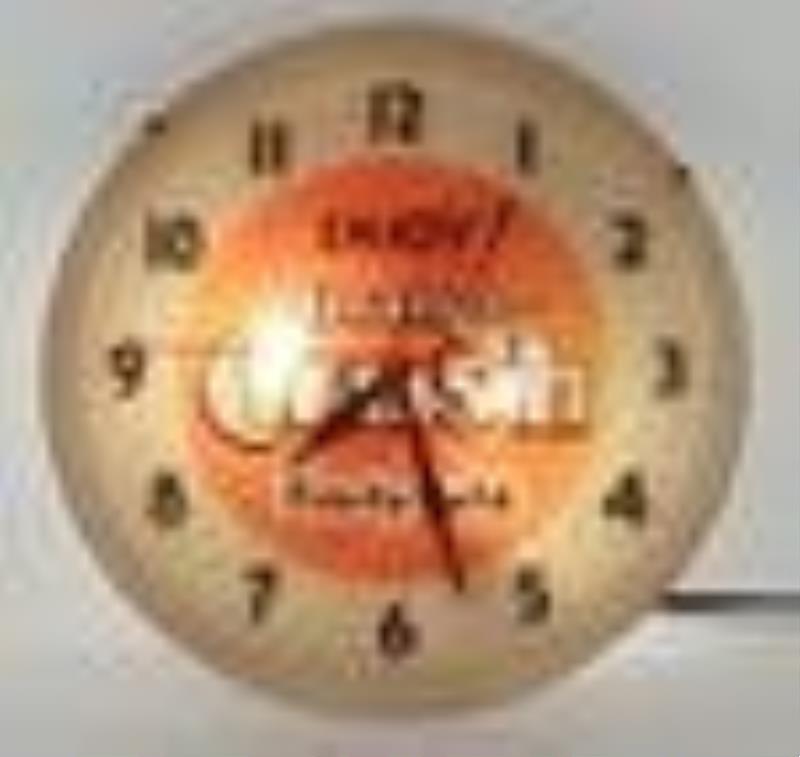 Orange Crush "Frosty Cold" Lighted Clock