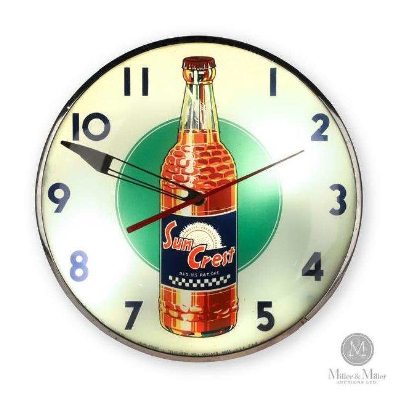 Sun Crest Soda Lighted Clock
