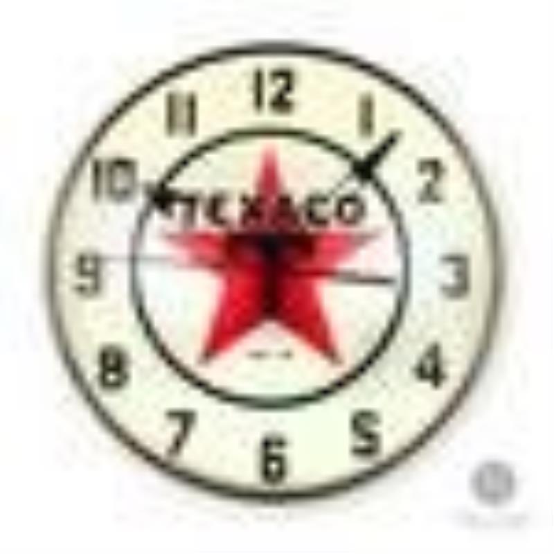 Texaco Service Station Lighted Clock