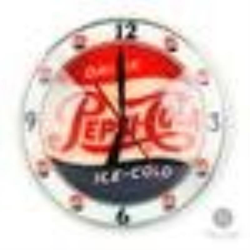 Pepsi-Cola "Double Bubble" Lighted Clock