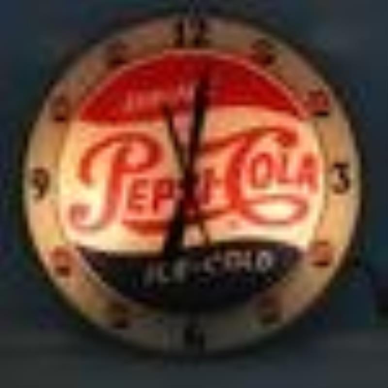 Pepsi-Cola "Double Bubble" Lighted Clock