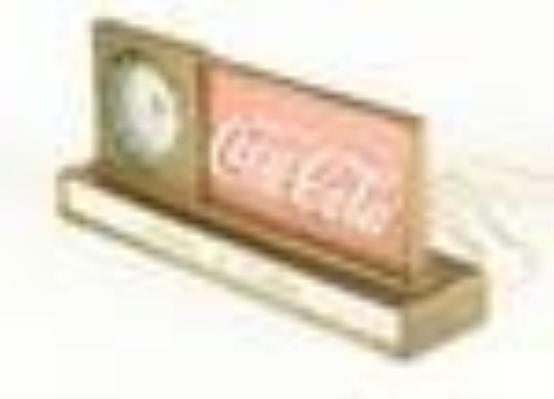 Coca-Cola Lighted Counter Clock Sign