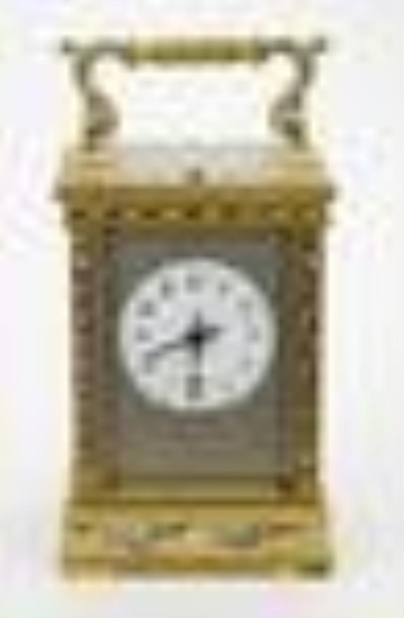 19th c. French champleve carriage clock