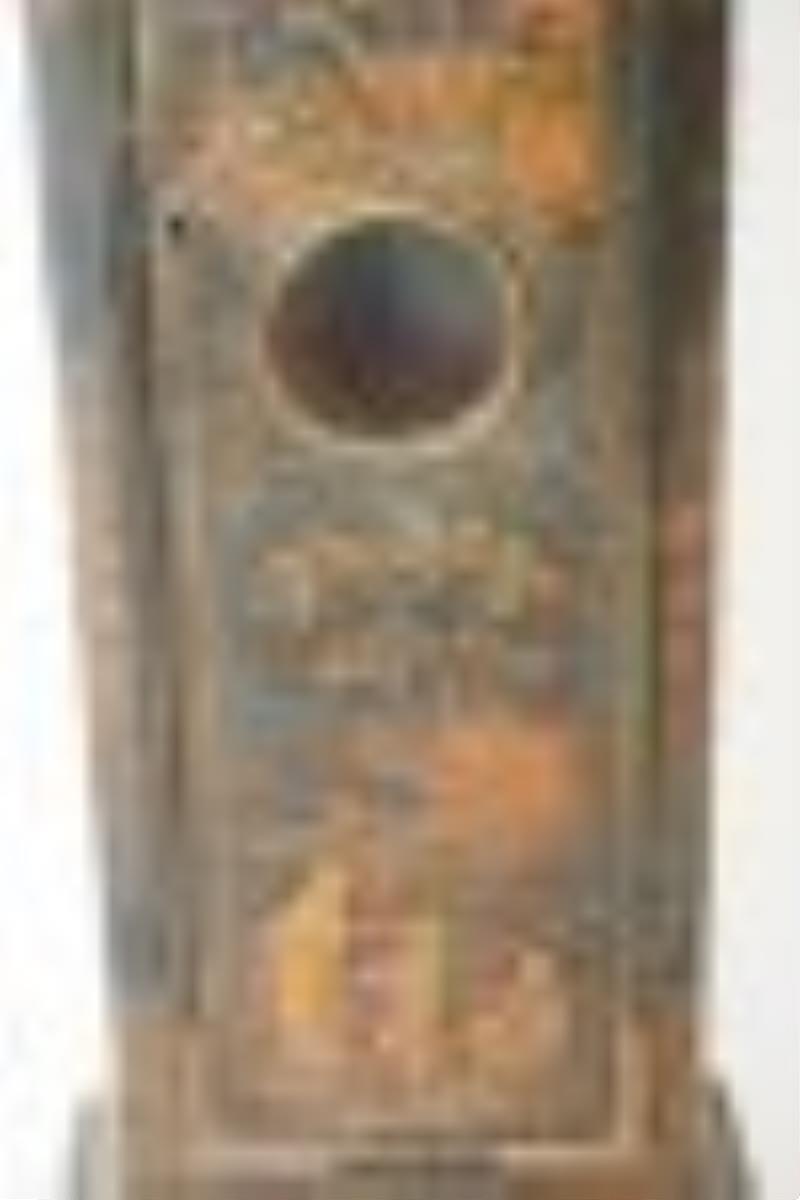 Queen Anne Chinoiserie Decorated Tall Case Clock