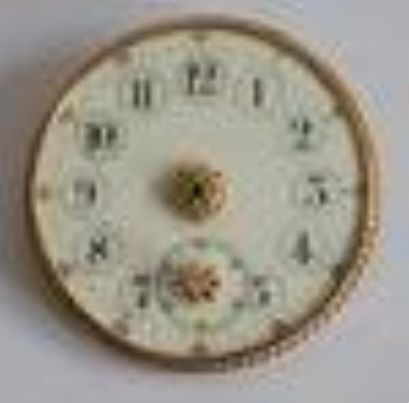 Antique Custom 14k Gold Clock Dial Pin