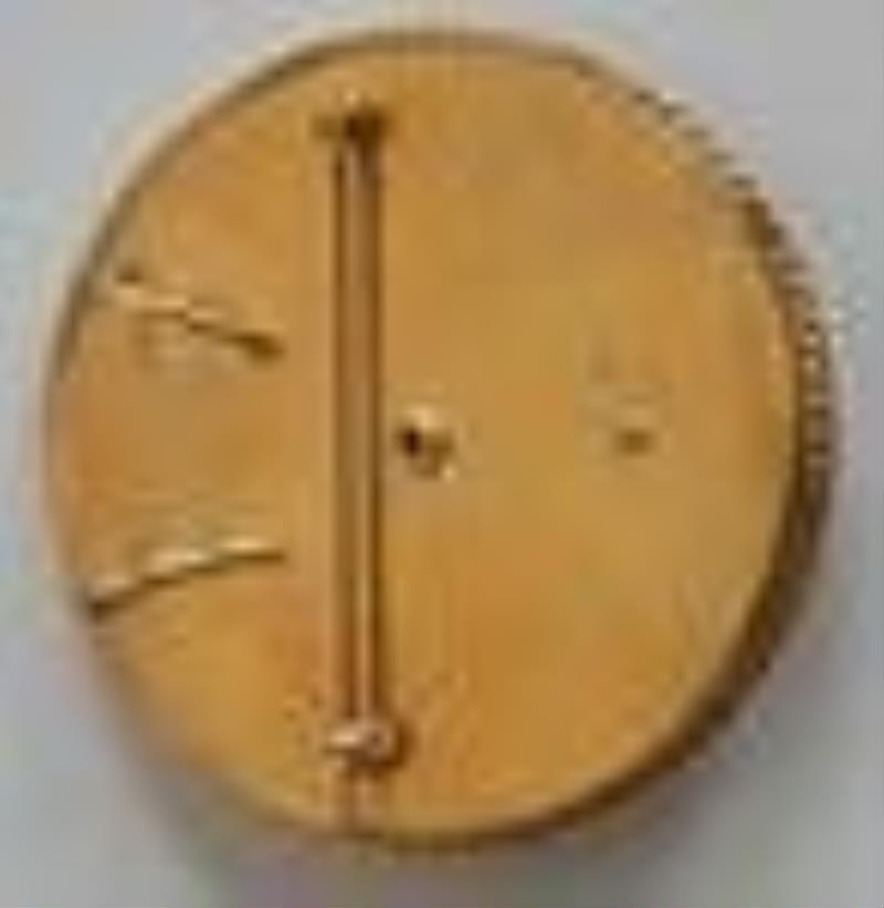 Antique Custom 14k Gold Clock Dial Pin