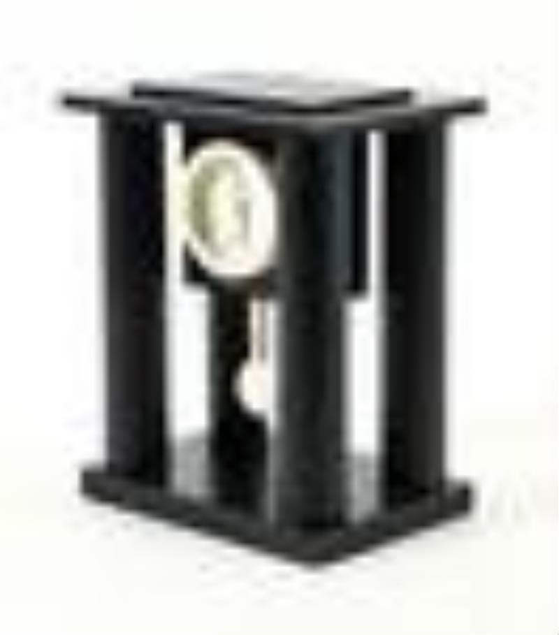Michael Graves Ebonized Wood Mantel Clock