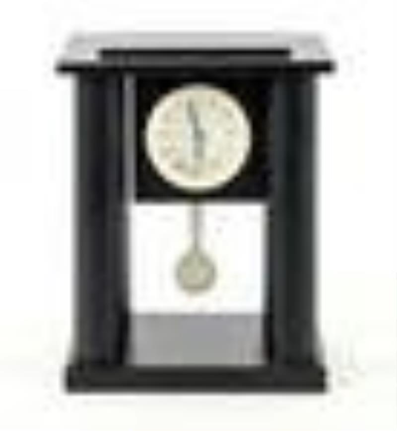 Michael Graves Ebonized Wood Mantel Clock