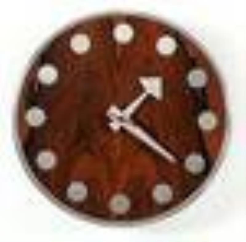 Arthur Umanoff Rosewood Howard Miller Wall Clock