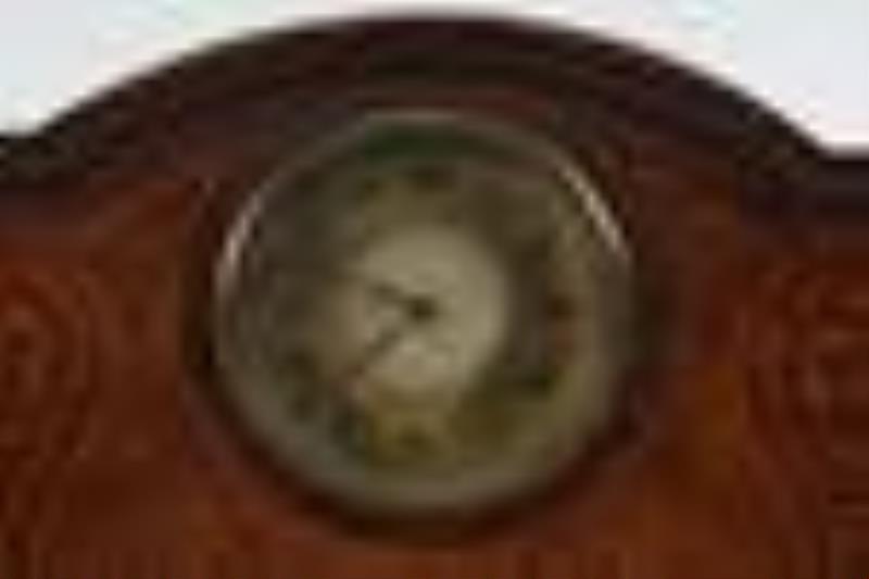 Edwardian String Inlay Mantle Clock