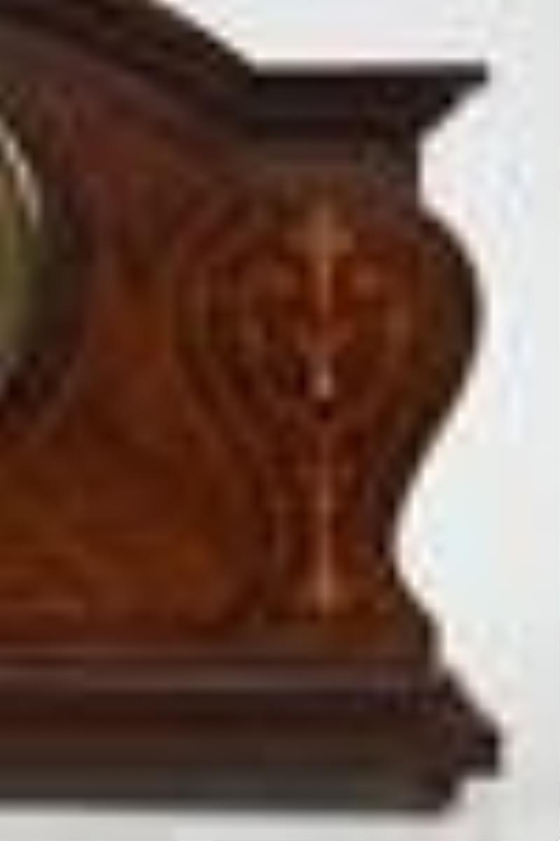 Edwardian String Inlay Mantle Clock