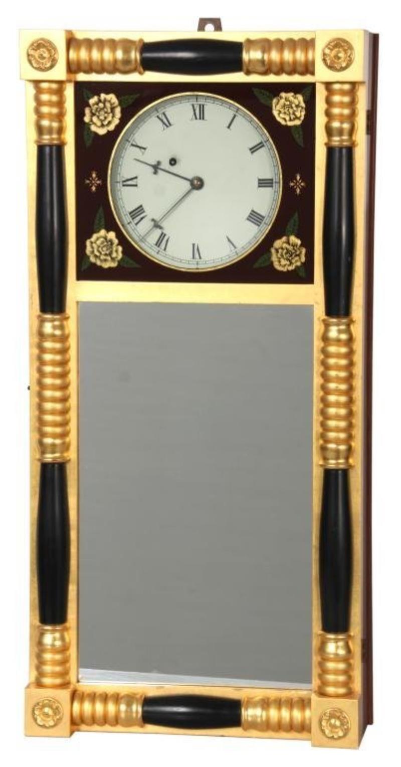 Elmer O. Stennes New Hampshire Style Mirror Clock