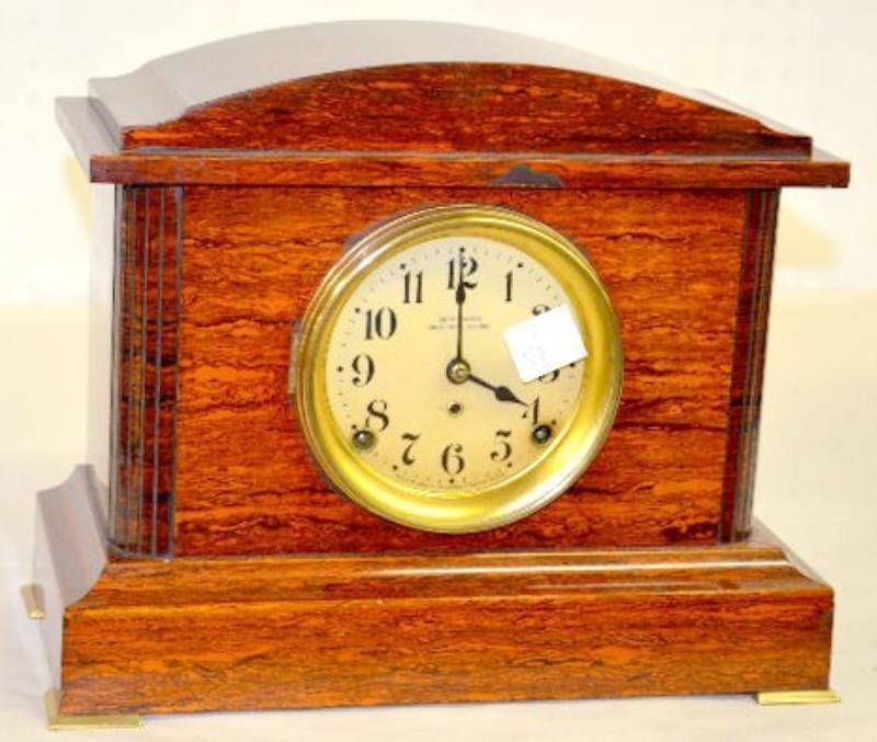 Seth Thomas Red Adamantine Mantel Clock