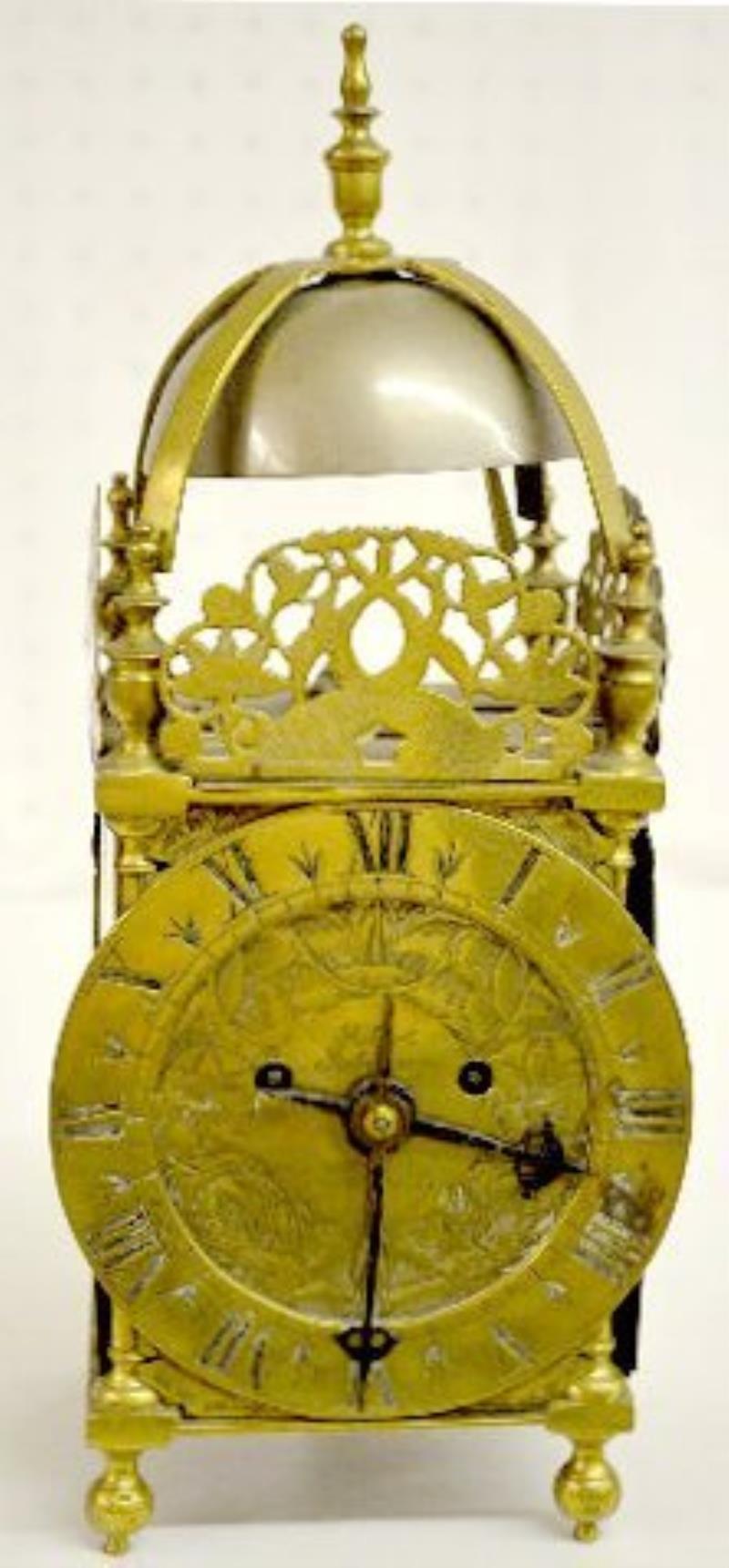 Brass English Lantern Clock, Thwaite and Reed