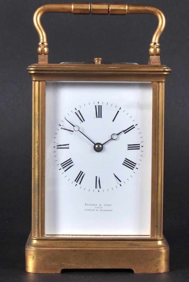 A FRENCH HOUR AND MINUTE REPEATING CARRIAGE CLOCK, by