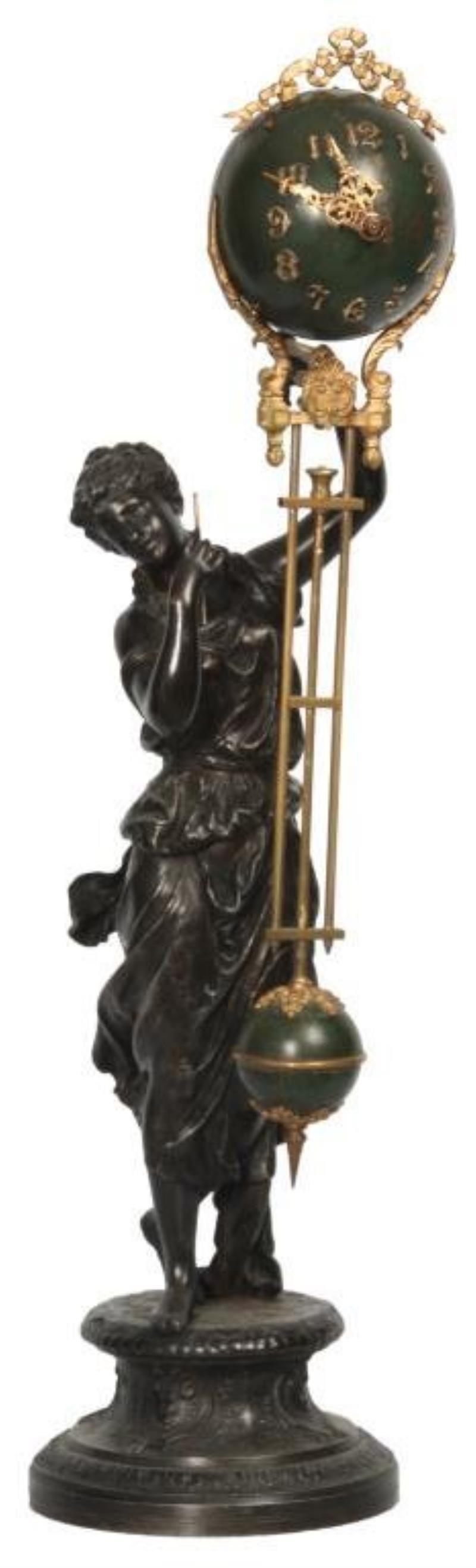 Ansonia Figural Juno Swing Clock