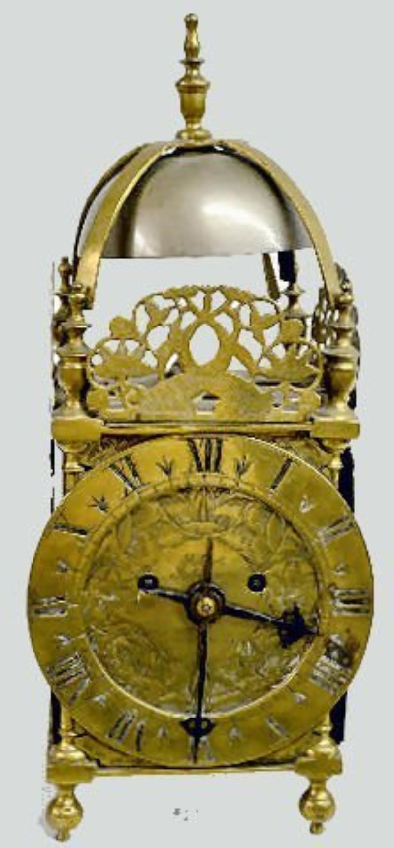 Brass English Lantern Clock, Thwaite & Reed
