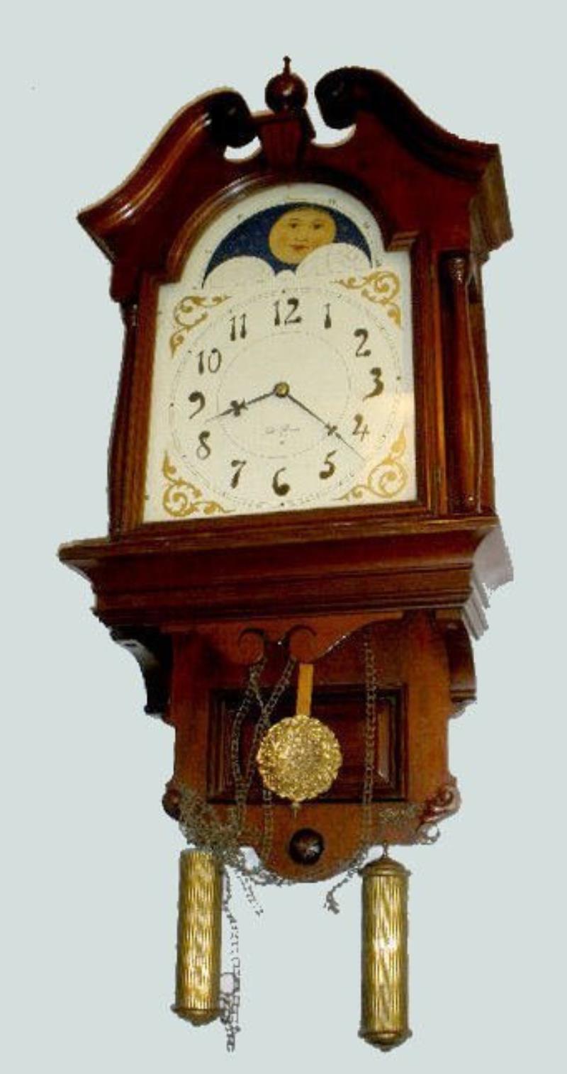 Seth Thomas Mahogany “Lunar” Wall Clock