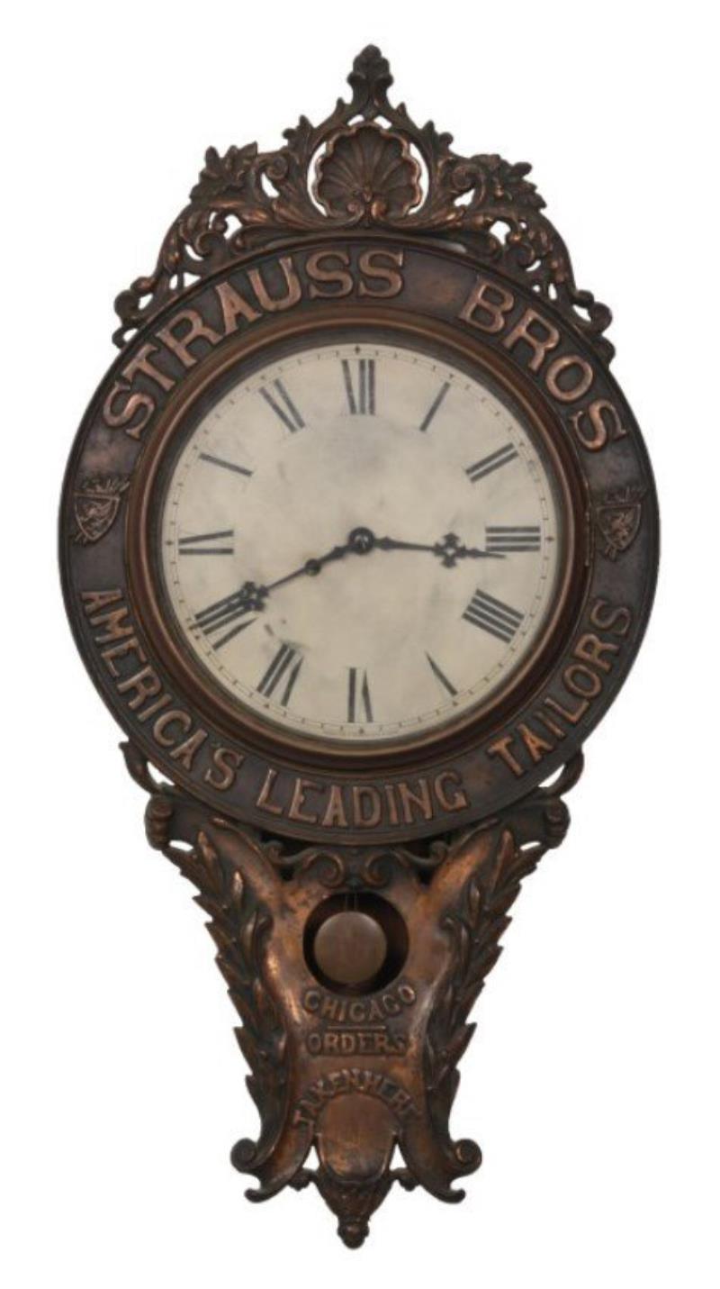 Strauss Bros. Advertising Wall Clock