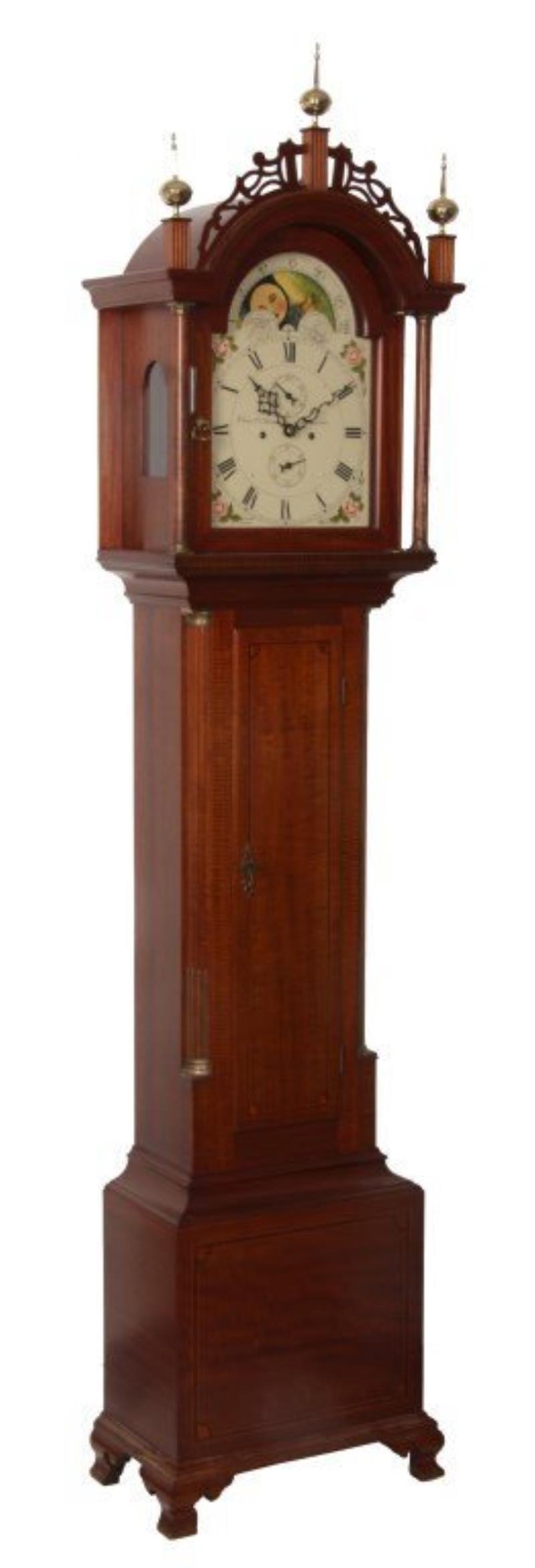 Sgd. Elmer O. Stennes Tall Case Clock
