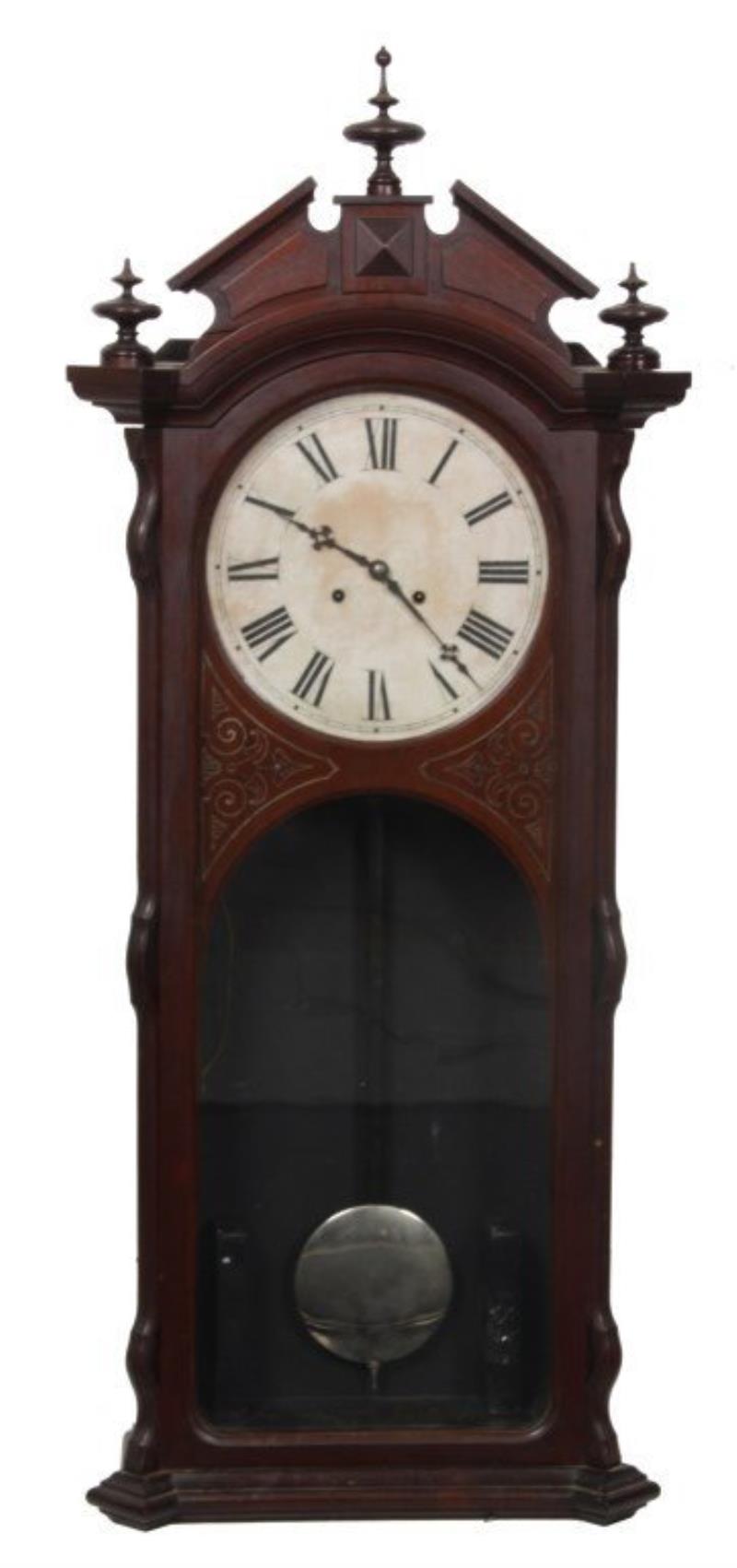 Ithaca Regulator No. 2 Bank Model Clock