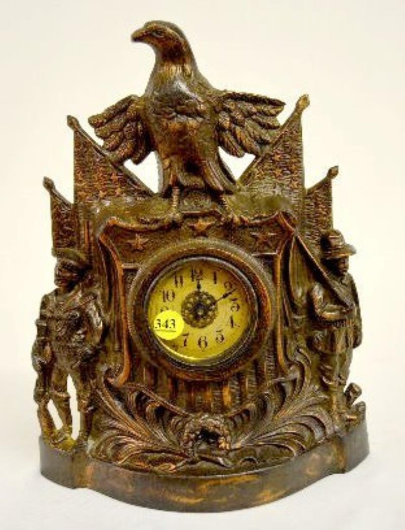 Warner Copper Clad Patriotic Clock